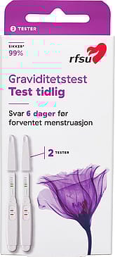 RFSU Graviditetstest stav - test tidlig 2 stk