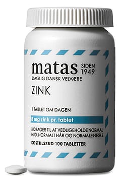 Matas Striber Zink 8 mg 100 tabl.