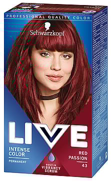 Schwarzkopf LIVE Intense Color Hårfarve 43 Red Passion