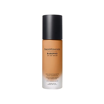 bareMinerals BAREPRO 24HR Wear Skin-Perfecting Matte Liquid Foundation Mineral SPF 20 Medium Deep 40