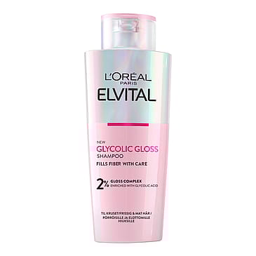 L'Oréal Paris Elvital, Glycolic Gloss, Glansgivende Shampoo 200 ml
