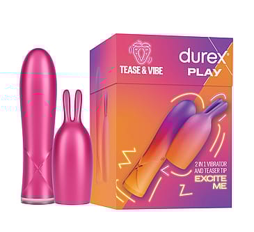 Durex 2in1 Vibrator & Teaser Tip
