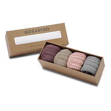 GoBabyGo Combo Box 4-pak Bambus Purple/Sand/Pink/Grey Str. 17/19