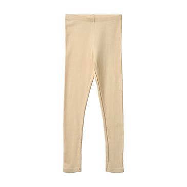 WHEAT Rib Leggings Maddy Macadamia Str 128/8 år