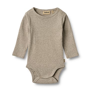 WHEAT Rib Body Long Sleeve Spencer Gravel Melange Str 68/6 m