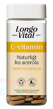 Longo Vital C-vitamin naturligt fra acerola 150 stk
