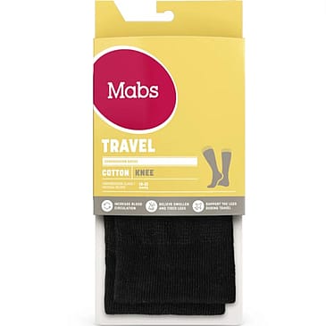 Mabs Travel Knæstrømpe Sort Sort XXL