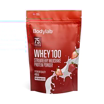 Bodylab Whey 100 Proteinpulver 400 g Strawberry Milkshake