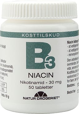 Natur Drogeriet Niacin(amid) B3-vitamin 30 mg 50 stk.